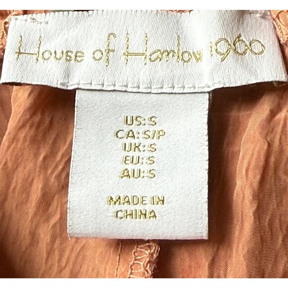 HOUSE OF HARLOW 1960 Women’s Sm Hi-Rise Crinkled Texture Wide Leg Palazzo Pants - Picture 5 of 7